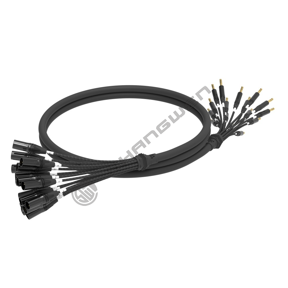 Multi channel Canon male head+audio cable 4, 6, 8, 12, 16 channels